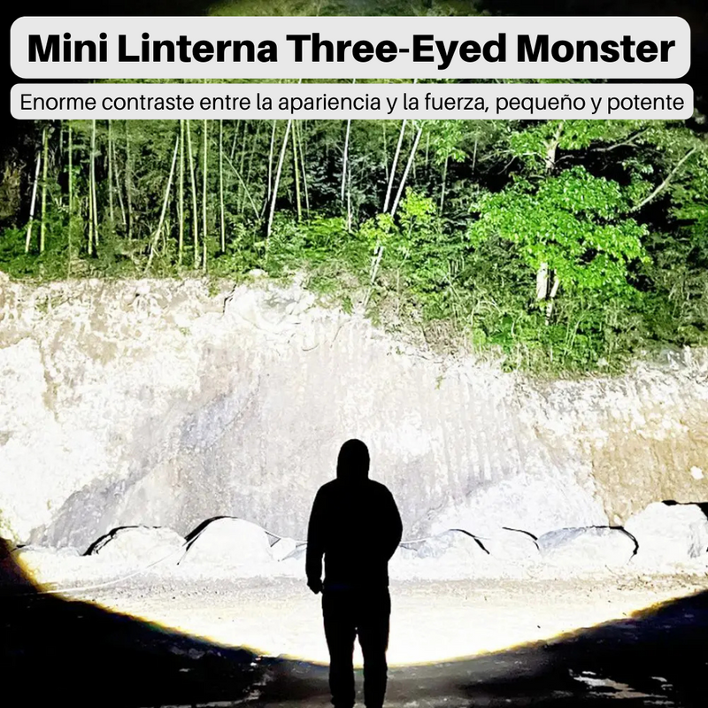 Mini Linterna Three-Eyed Monster